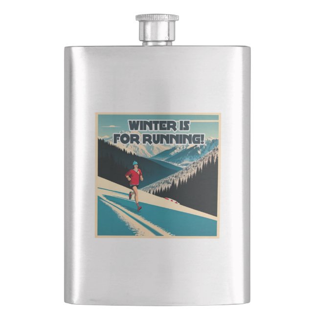 Winter Is For Running Flask (Front)