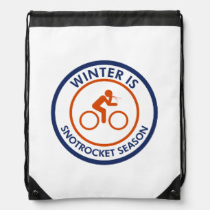 Winter Is Snot Rocket Season Cycling Drawstring Bag