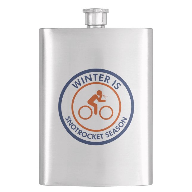 Winter Is Snot Rocket Season Cycling Flask (Front)