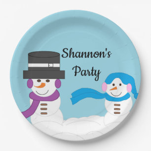 Winter is Snowy: Paper Plates