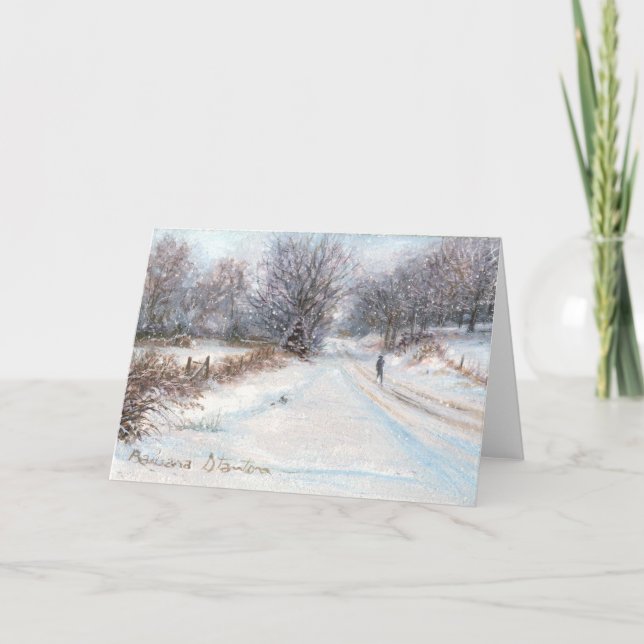 "Winter Isolation"  Blank Card (Front)