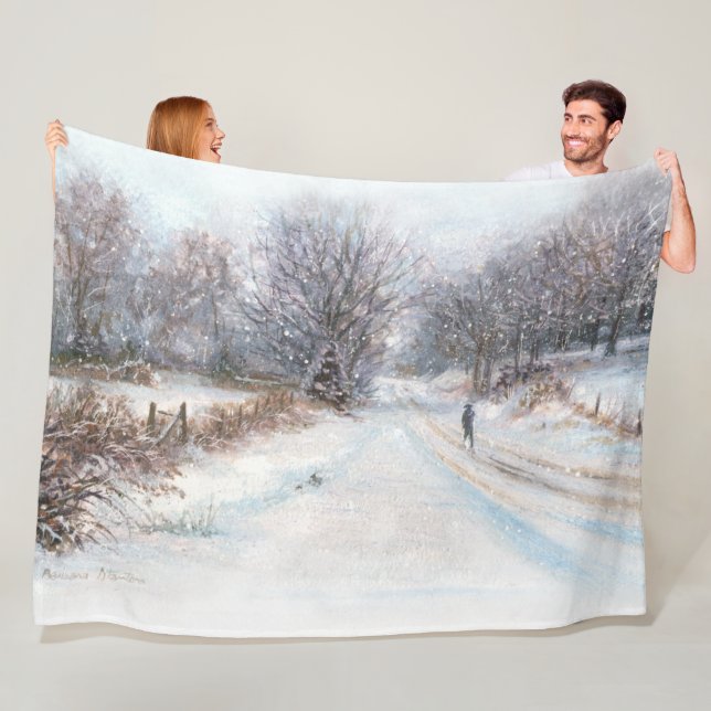 “Winter Isolation” Fleece Blanket (In Situ)