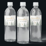 Winter It's Cold Outside Baby Shower  Water Bottle Label<br><div class="desc">Elevate your baby shower with our charming Snowflake Baby Shower Bottle Label Printable. Adorned with adorable baby motifs,  these customizable labels add a touch of whimsy to your event. Personalize to create a delightful atmosphere that makes your refreshments as adorable as they are refreshing! 

BS580</div>