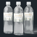 Winter It's Cold Outside Baby Shower  Water Bottle Label<br><div class="desc">Elevate your baby shower with our charming Snowflake Baby Shower Bottle Label Printable. Adorned with adorable baby motifs,  these customizable labels add a touch of whimsy to your event. Personalize to create a delightful atmosphere that makes your refreshments as adorable as they are refreshing! 

BS580</div>