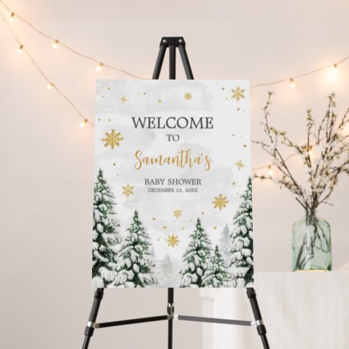 Winter Its Cold Outside Baby Shower Welcome Sign