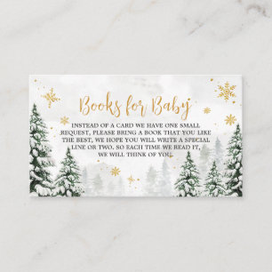 Winter It's Cold Outside Books for Baby Enclosure Card