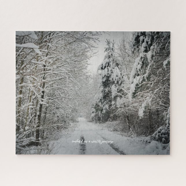 Winter journey through the woodland jigsaw puzzle (Horizontal)