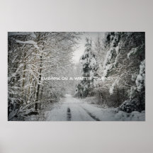 Winter journey through the woodland