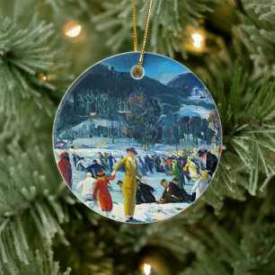 Winter Joy • Fine Art Ceramic Ornament