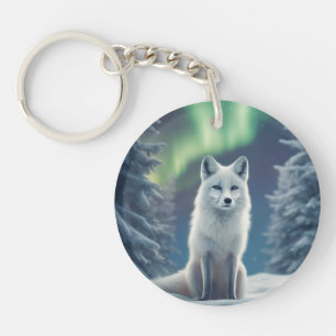 Winter Joy Fox Keychain