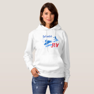 Winter Joy funny customizable Hoodie