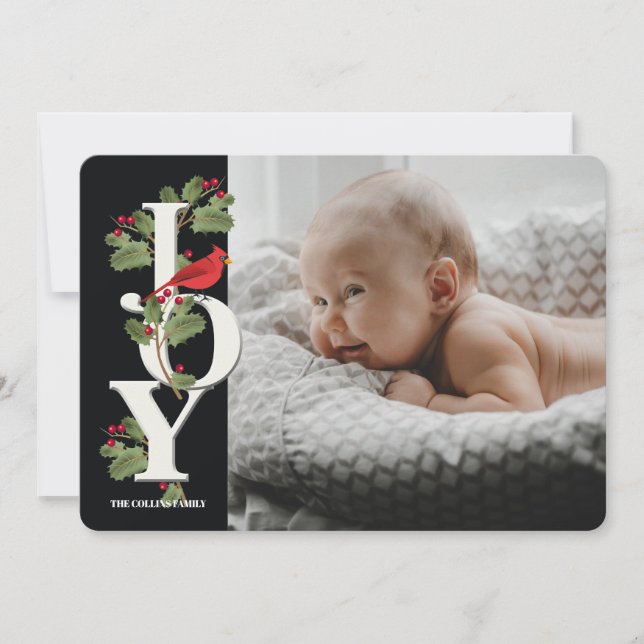 Winter Joy Photo Holiday Card (Front)