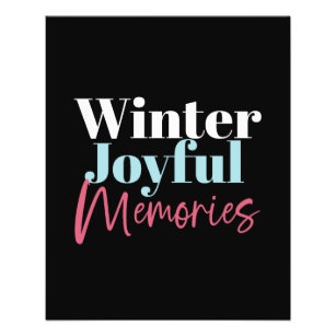 Winter Joyful Memories: Festive Holiday Quotes II Flyer