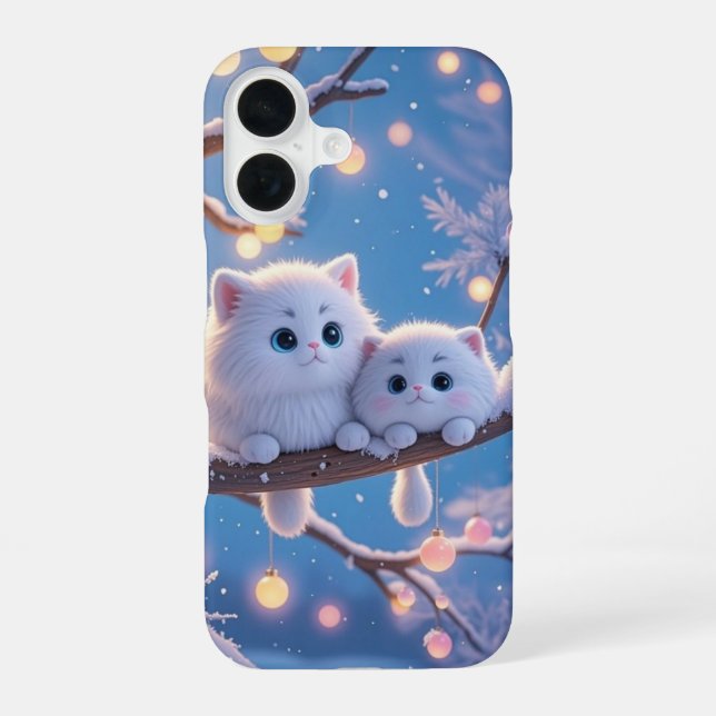 Winter Kawaii Cats Phone Case (Back)
