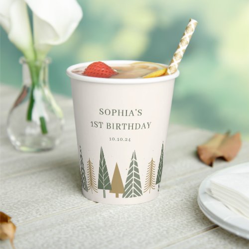 Winter Kids Birthday Party  Paper Cups