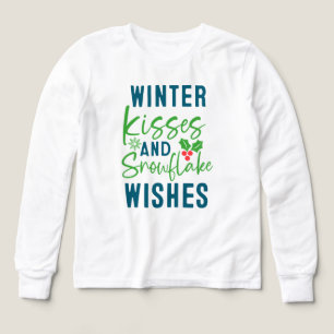 Winter Kisses And Snowflake Wishes-51963 T-Shirt Tri-Blend Shirts