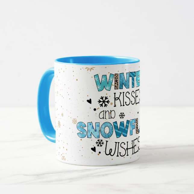 Winter Kisses Customize Mug (Front Left)