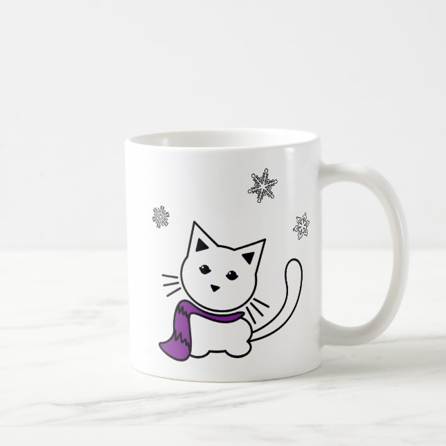 Winter Kitten Mug (Right)