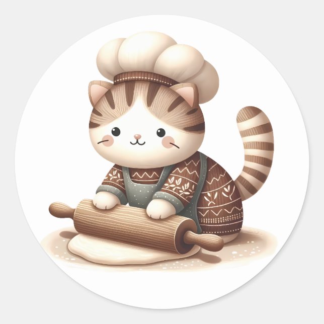 Winter Kitten  Stickers (Front)