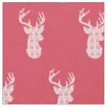 Winter Knit Christmas Reindeer Fabric