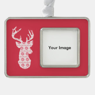 Winter Knit Christmas Reindeer Ornament