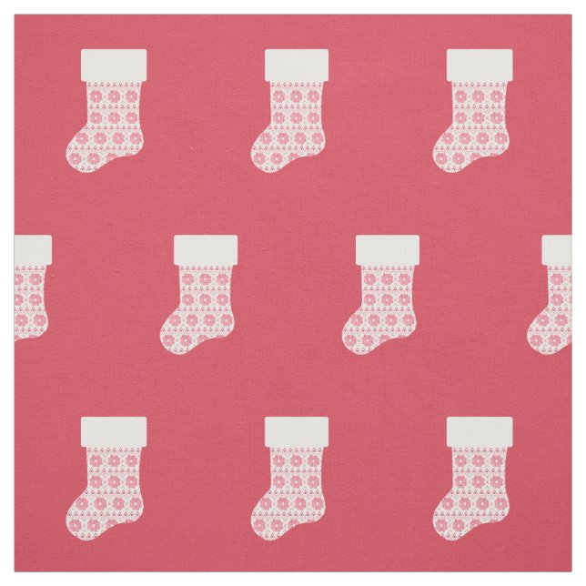 Winter Knit Christmas Stocking Fabric (Swatch)