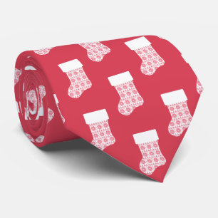 Winter Knit Christmas Stocking Tie
