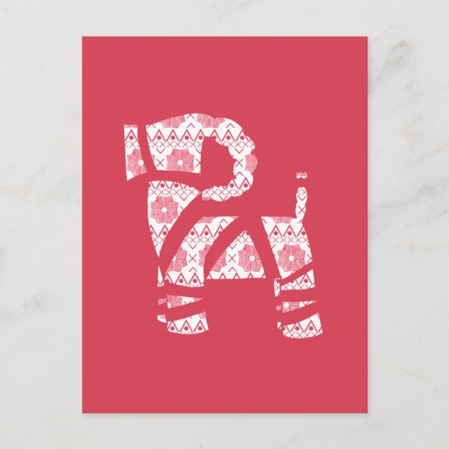 Winter Knit Christmas Yule Bock Postcard (Front)