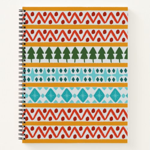 Winter knit pattern notebook