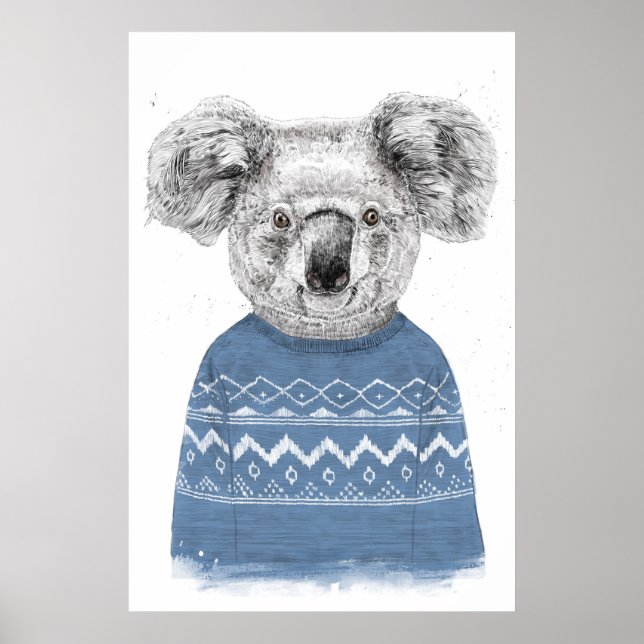 Winter koala poster (Front)