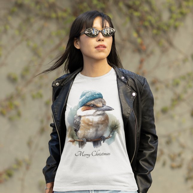 Winter Kookaburra Wishes, custom T-Shirt (Creator Uploaded)