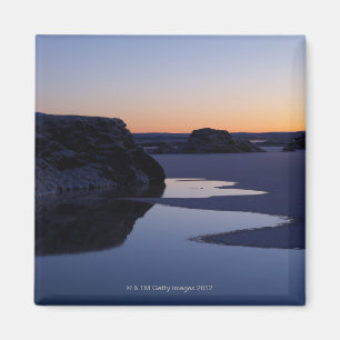 Winter, Lake Myvatn, Iceland Magnet