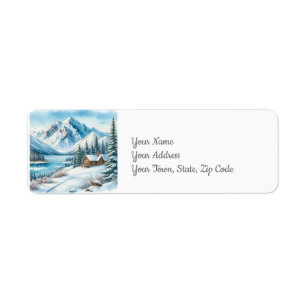 Winter Lake Return Address Label