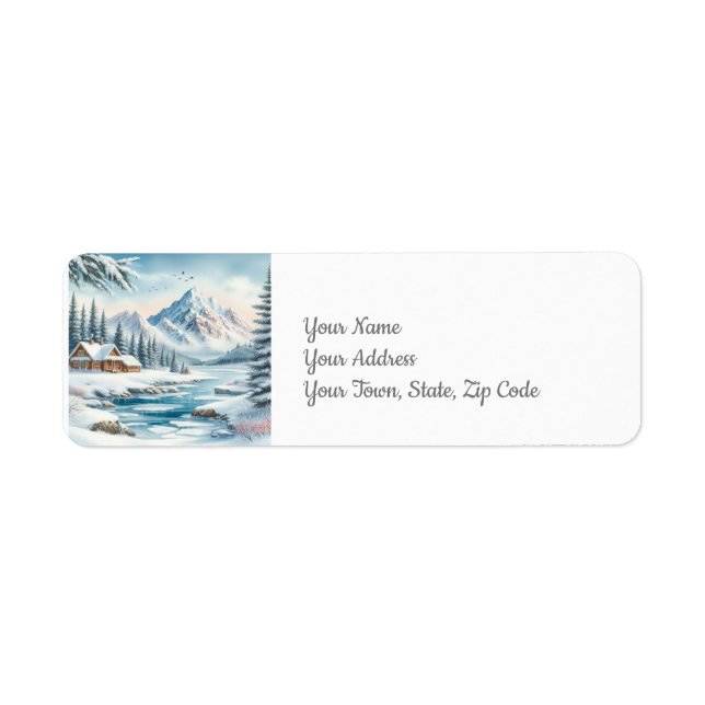 Winter Lake Return Address Label (Front)