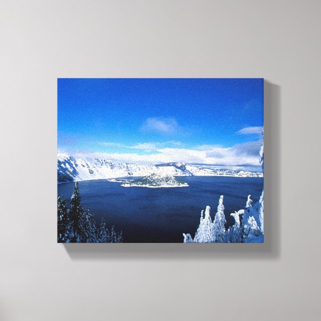 Winter Lake Wrapped Canvas (Front)