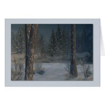 Winter Landscape by RainbowCards at Zazzle
