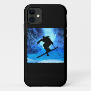 Winter Landscape and Freestyle Skier iPhone 11 Case