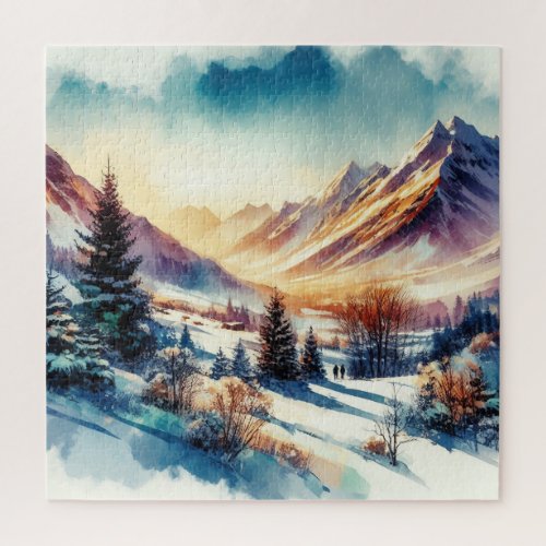 Winter Landscape Art Puzzle