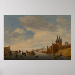 Winter Landscape at Arnhem 1653 Poster