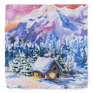 Winter landscape bandana