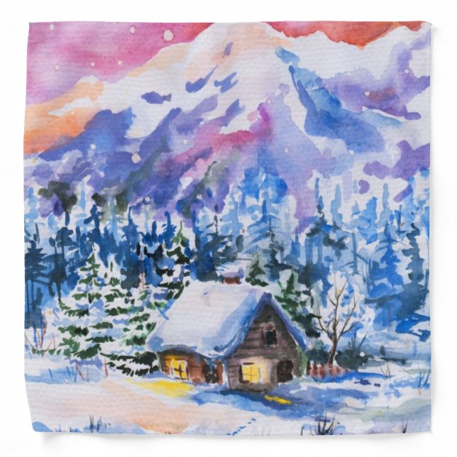 Winter landscape bandana (Front)