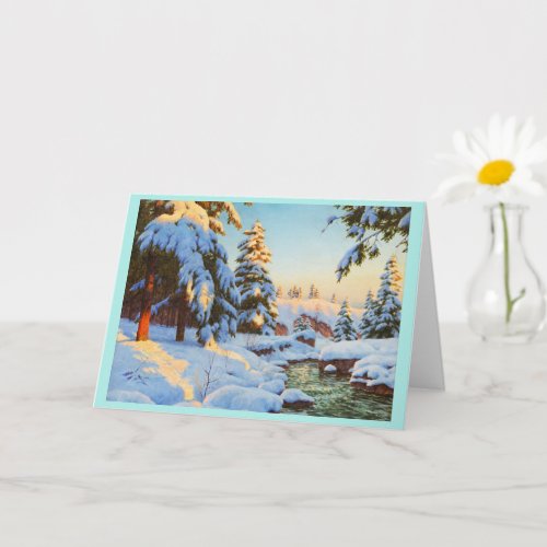 Winter landscape Bessonof  Card