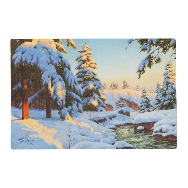 Winter landscape, Bessonof Placemat (Front)