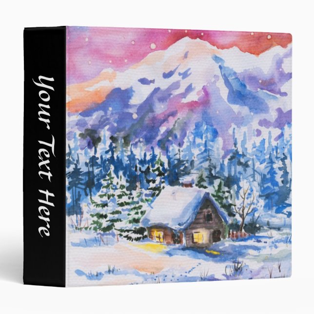 Winter landscape binder (Front/Spine)