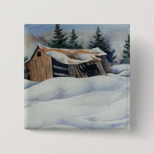 Winter Landscape Button (Front)