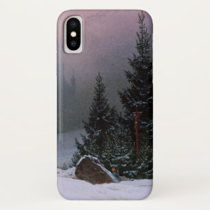 Winter Landscape (by Caspar David Friedrich) iPhone X Case