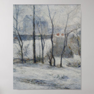 Winter Landscape (by Paul Gaugin) Poster