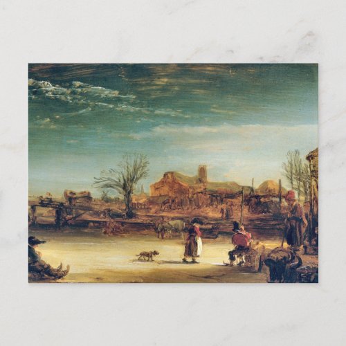 Winter Landscape by Rembrandt Postcard