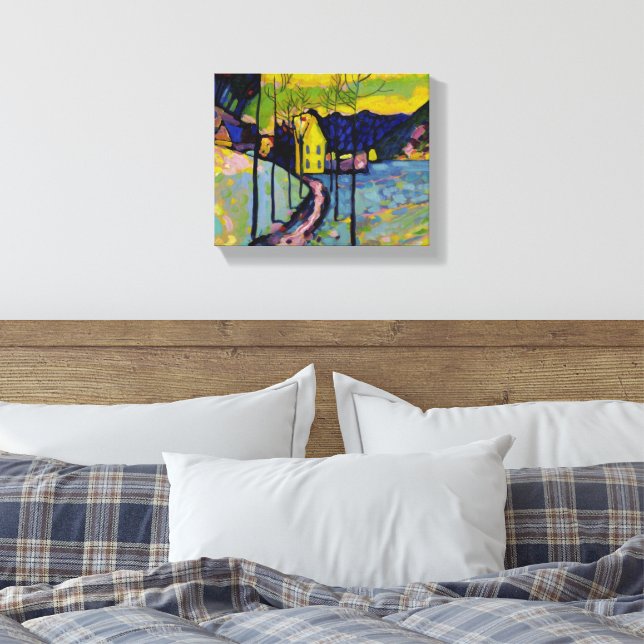 Winter Landscape by Wassily Kandinsky Canvas Print (Insitu(Bedroom))