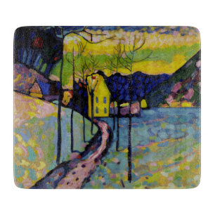 Winter Landscape by Wassily Kandinsky Cutting Board